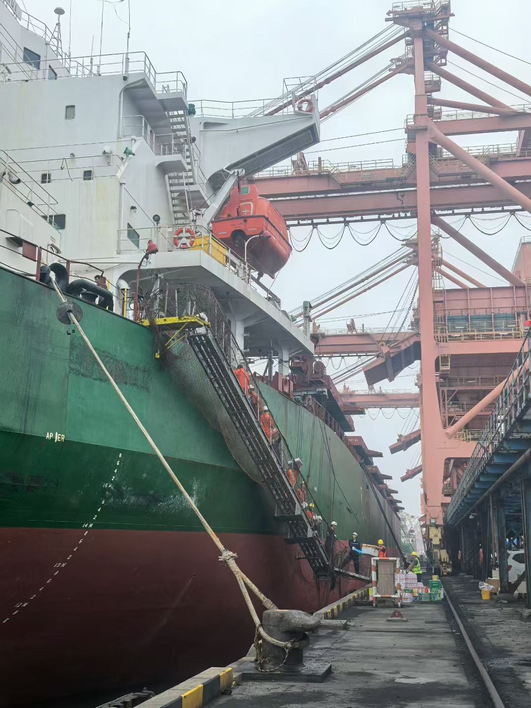 Cargo yard at Beibu Gulf port